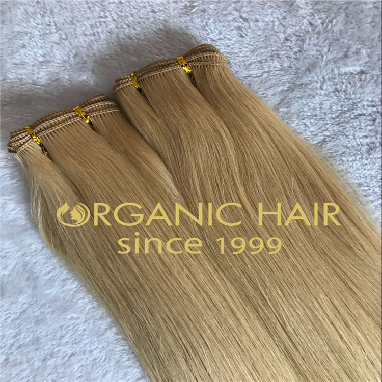 Ash Blonde Hand tied weft,small and thin knot H80